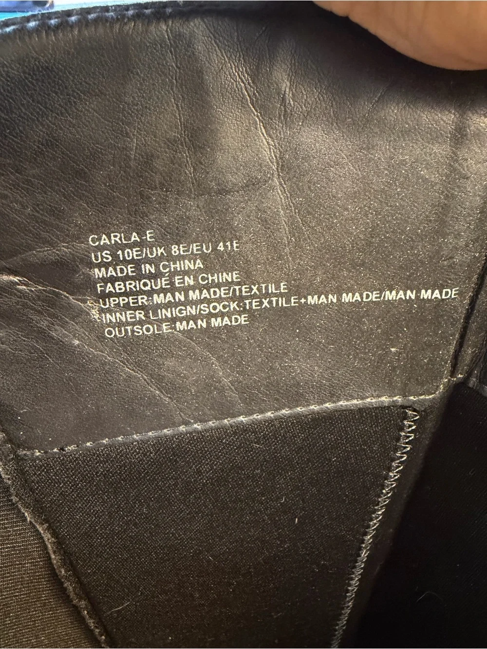 Black Knee-High Leather Riding Boots